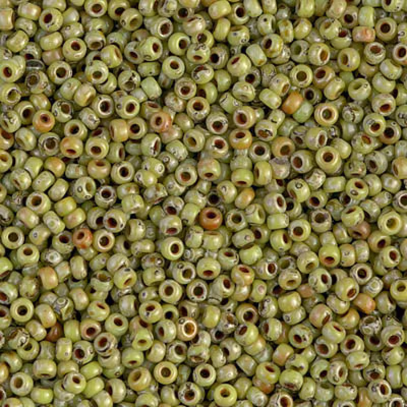 Miyuki Seed Beads 11/0 Picasso Opaque Chartreuse , 4515-New