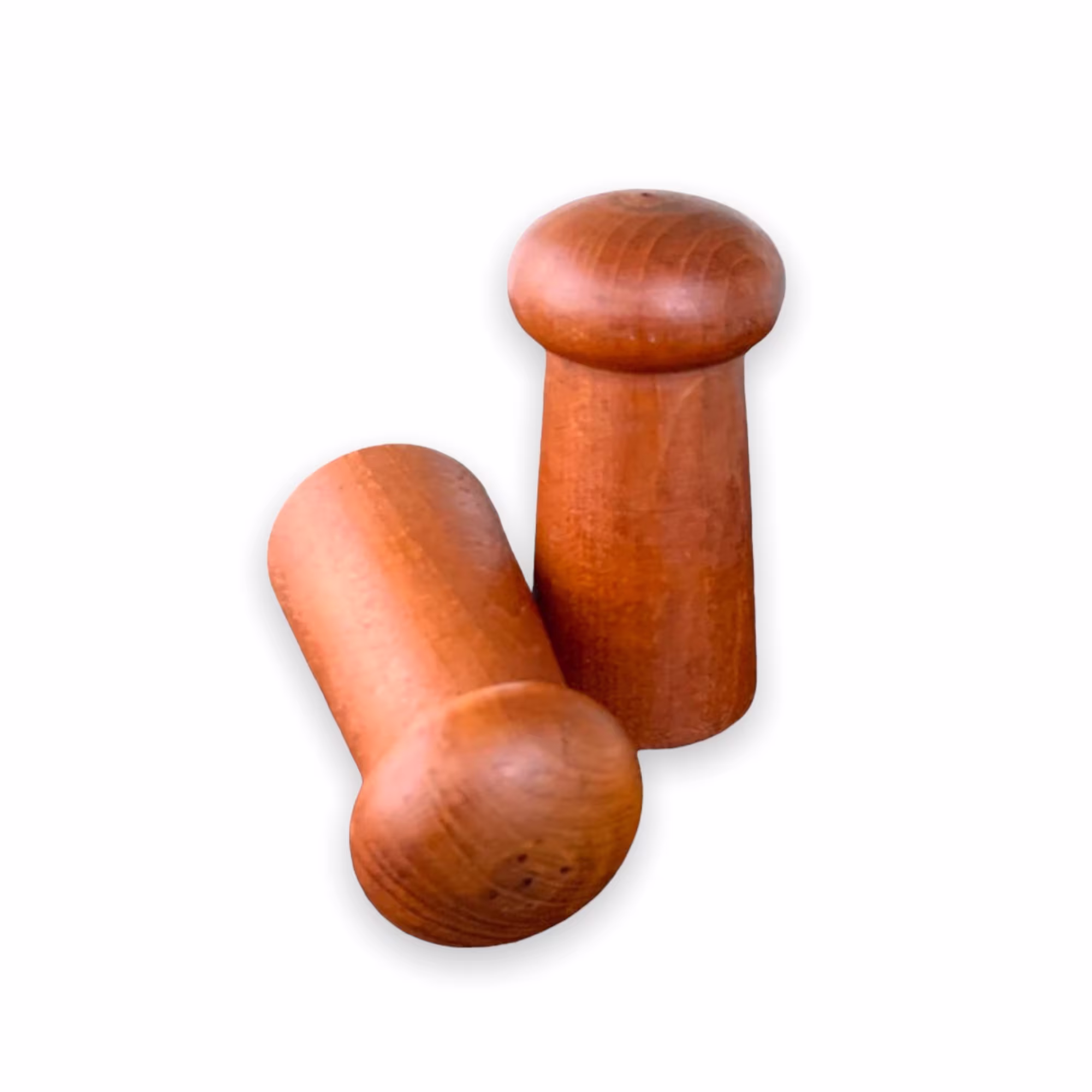 Vintage Danish-style Teak Salt & Pepper Shakers