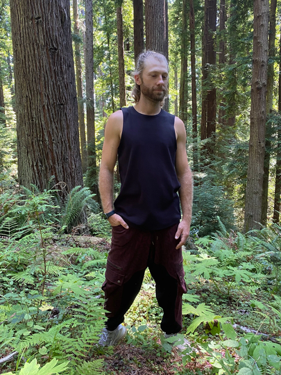 Tank Top/Organic Cotton Black Natural Shirt Blank Low Impact & Dye Medium Weight Tank Top Men's Women's