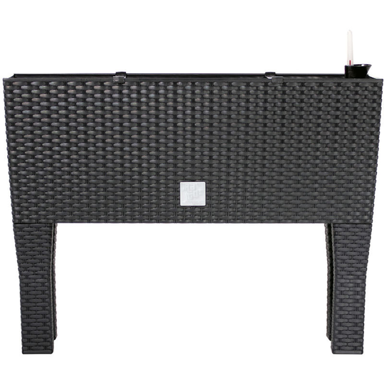 Deuba - Raised Planter - 30 l - 60 x 25 x 46cm - Flower Plant Pot Poly Rattan Design 1