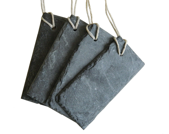 Natural Slate Garden Plant Markers Labels Tags Herbs Vegetables 10cm X 4cm