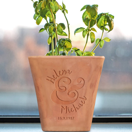 Personalised Couple's Celebration Flower Pot