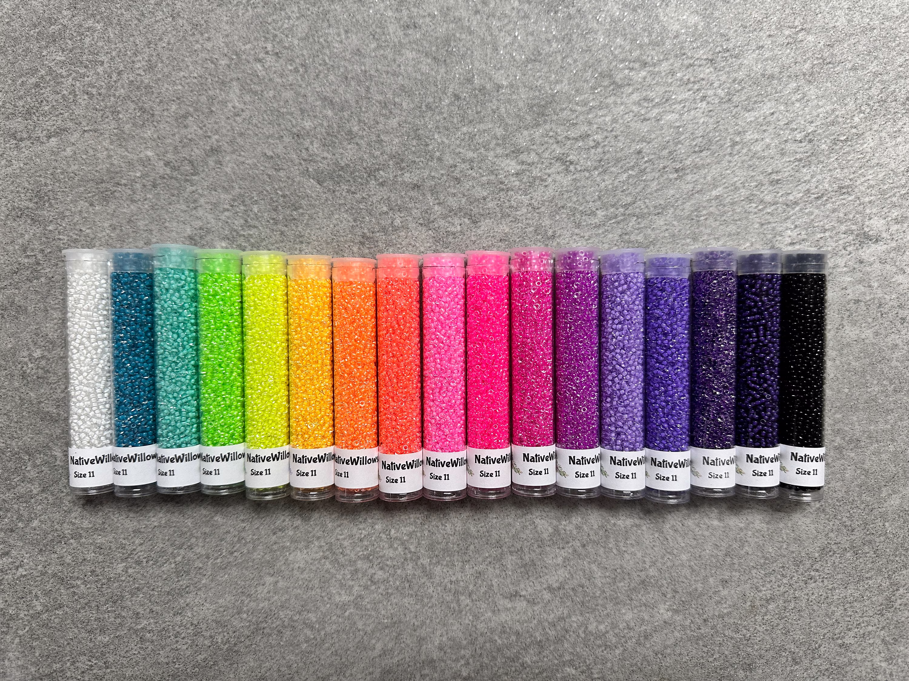 New - 11/0 Seed Beads Japanese, Luminous Neon, 3