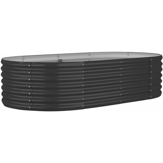 Vidaxl - Garden Planter Powder-coated Steel 152x80x36 cm Anthracite Anthracite