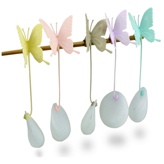 6pcs cute tea set silicone tea set cartoon tea brewing tool