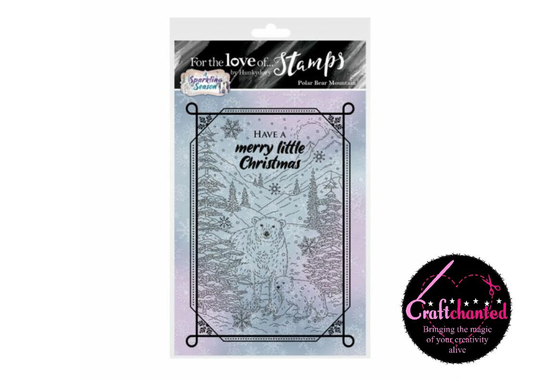 Hunydory - For The Love Of Stamps A Sparkling Season Polar Bear Mountain A6 Stamp Set