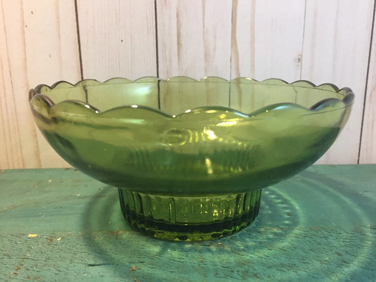 Flower Bowl, E O Brody, Vintage Planter, Mcm Green Glass Succulents, Gift For Gardener