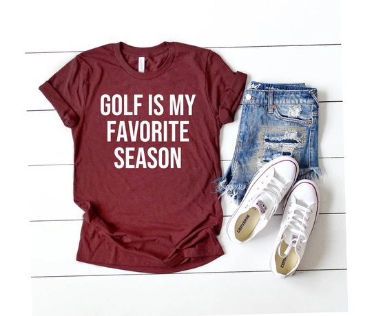 Golf Is My Favorite Season Shirt Funny Golf Gifts For Friend T Lover Women Trendy Sport Family