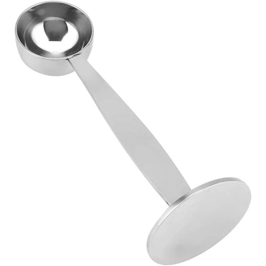 2 in 1 Stainless Steel Coffee Scoop Coffee Tamper Presser Espresso Holder Coffee Measure Tea Tools Jam Measure for Coffee Powder Spices