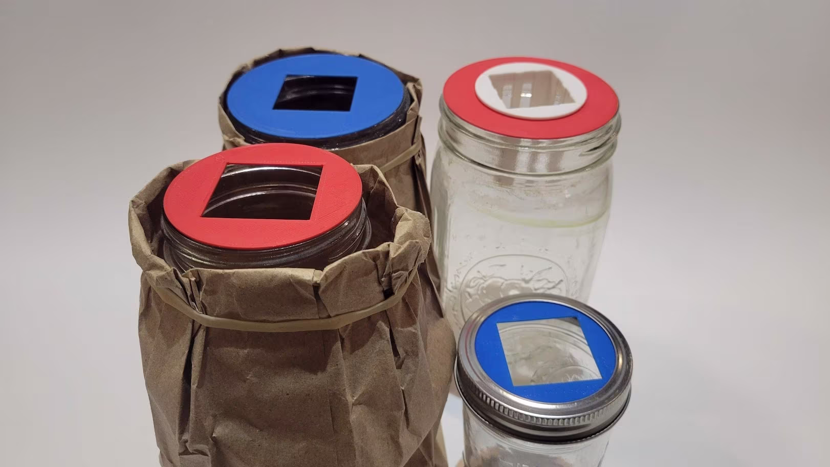 Set Of 4 - Gardyn Ycube Mason Jar Adapters For Kratky & Dwc Gardening