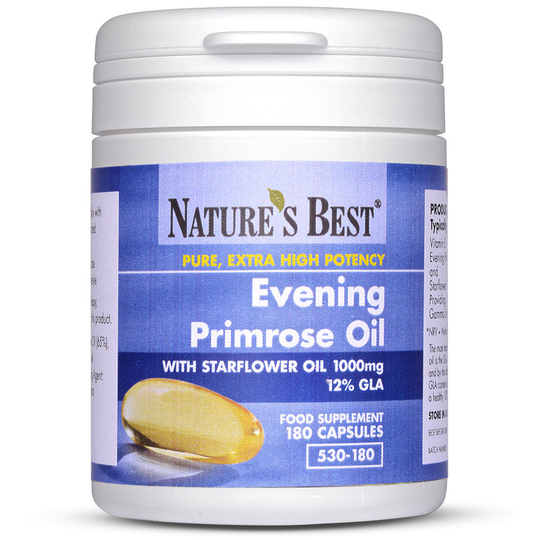 Evening Primrose Oil 1000Mg With Pure Starflower Oil 180 Capsules