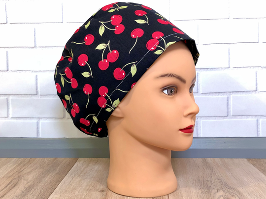 Cherry Scrub Cap