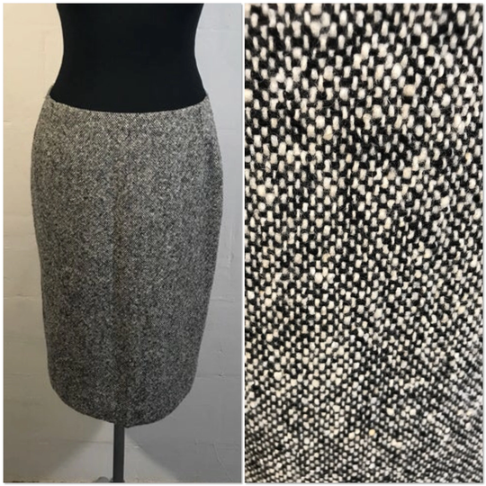 70S Skirt Salt Pepper Wool Mix