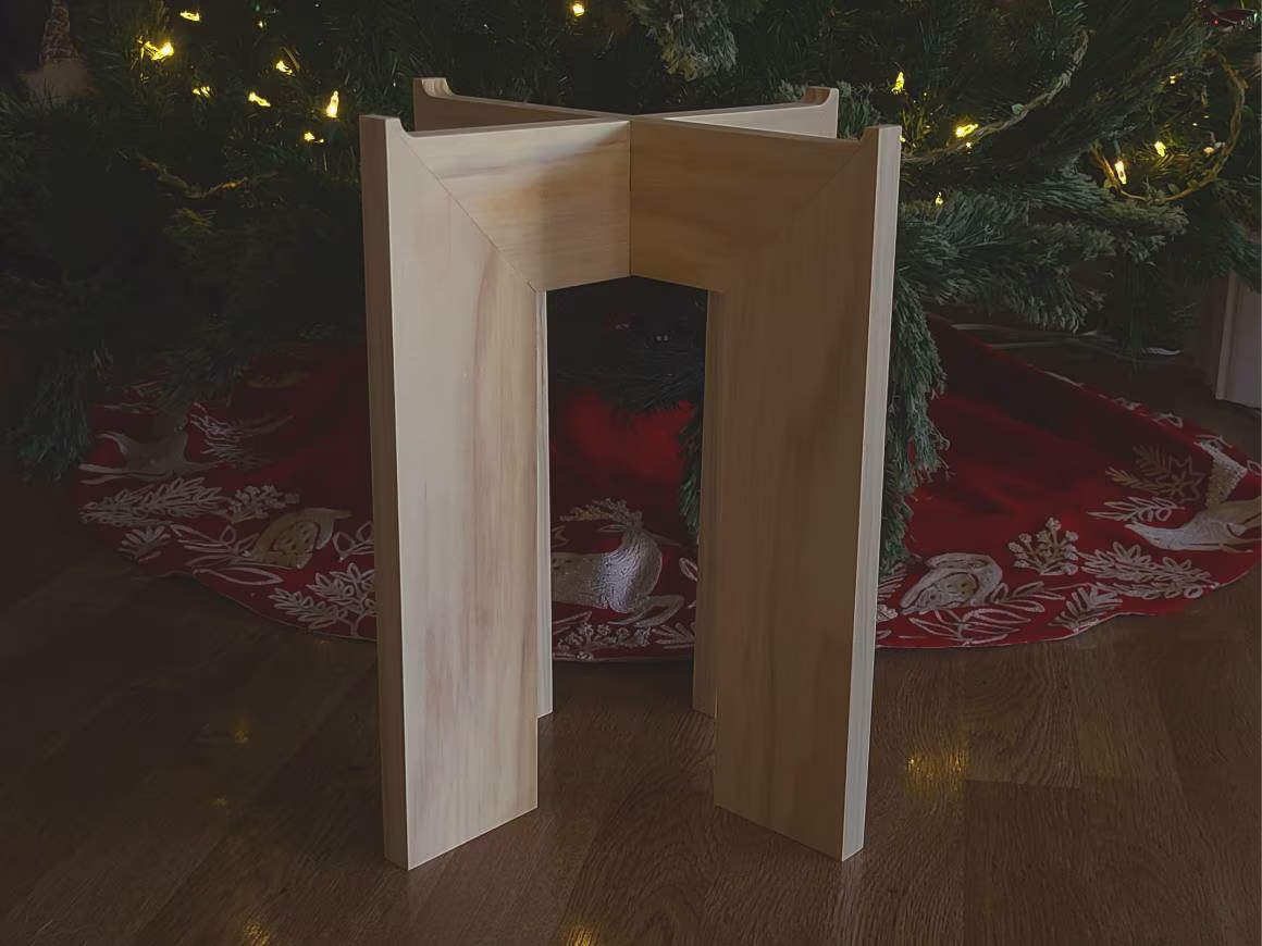 Large Wooden Compact Plant Base