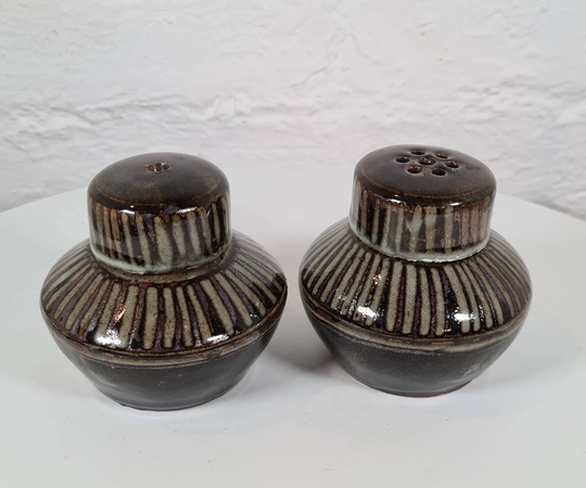 Mid-Century Handmade Kenyan Salt & Pepper Shakers
