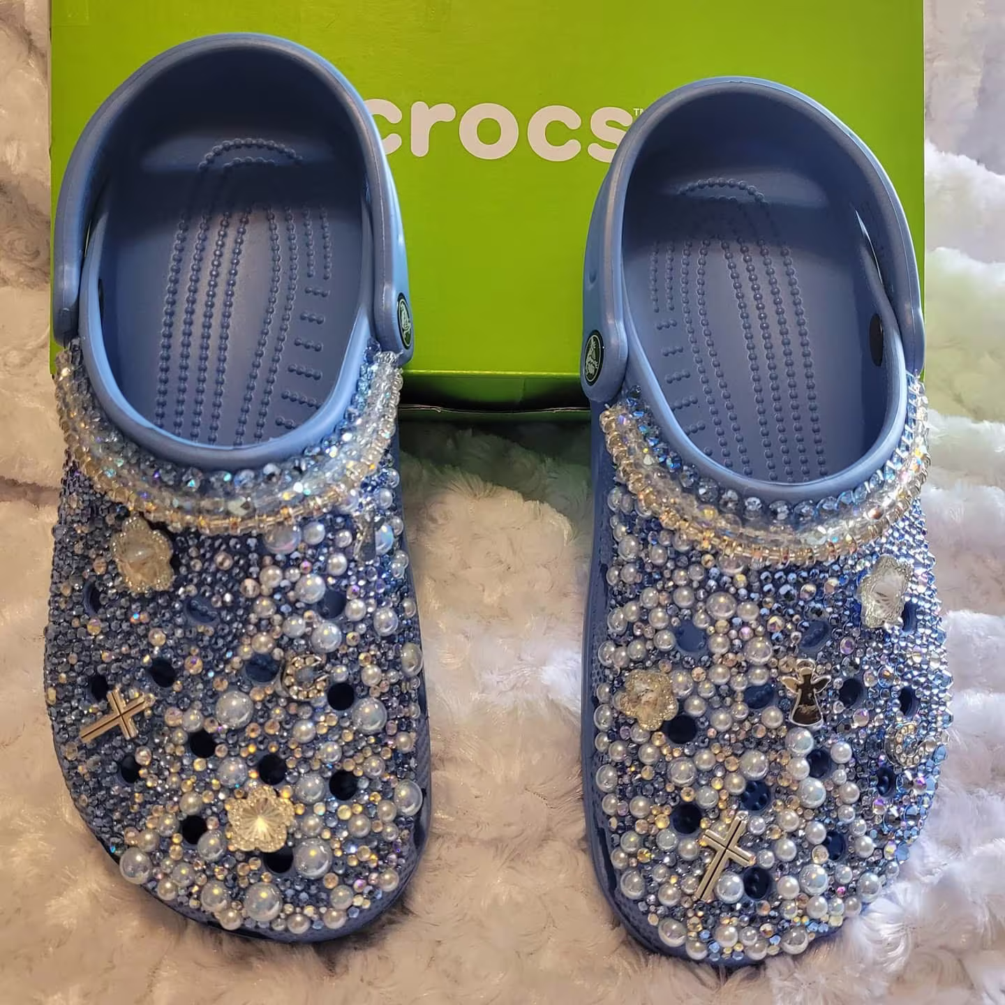 Custom Powder Blue Womens Crocs
