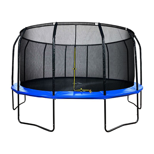 Air League - 16ft Powder Coated Trampoline & Enclosure Blue
