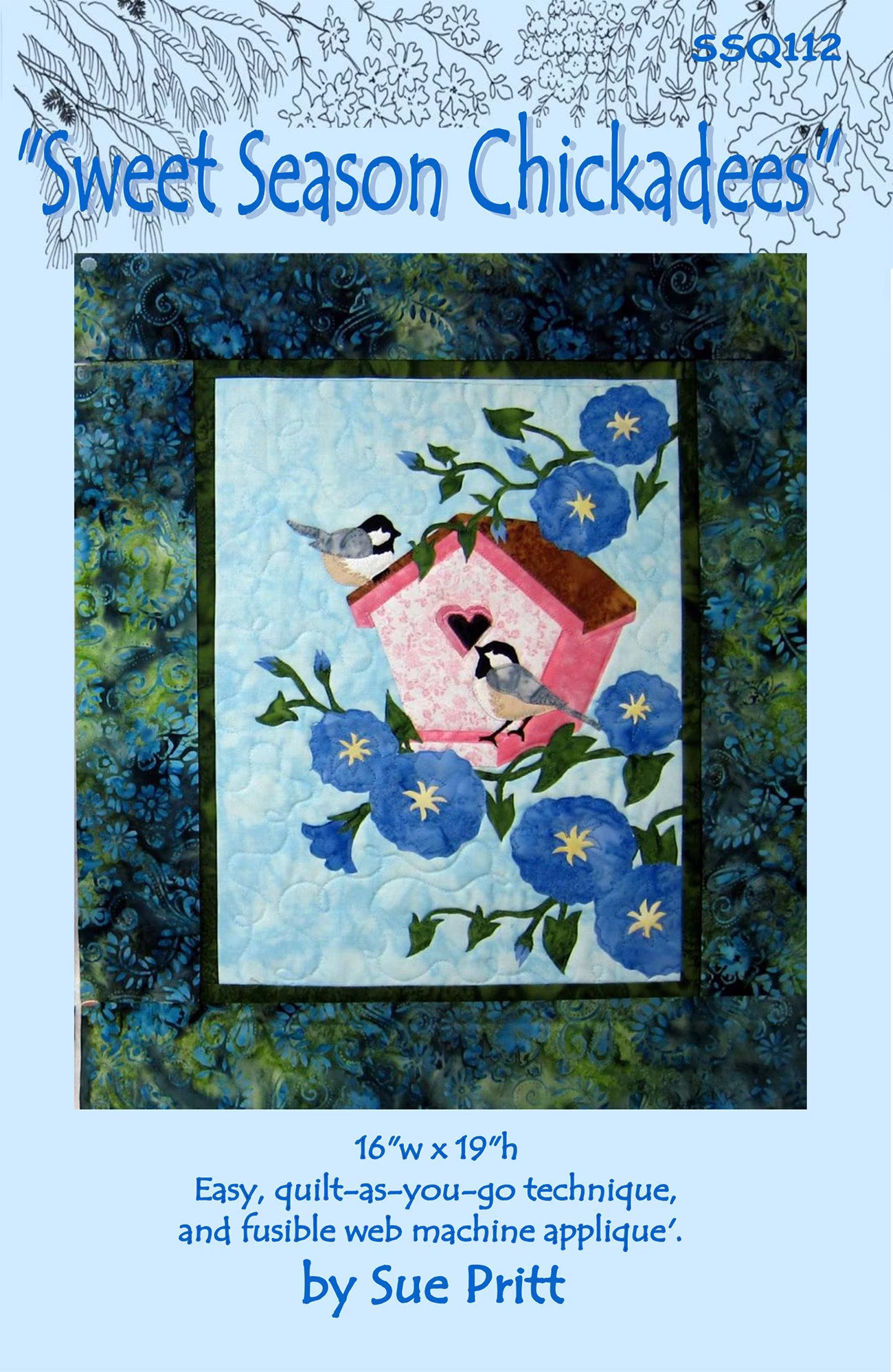 Sweet Season Chickadees Applique Kit & Quilt Pattern, From Quilts Brand New, Please See Description For More Information