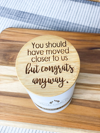 Housewarming Gift | Funny Personalized Candle Florida Engraved Luxury Candles Soy