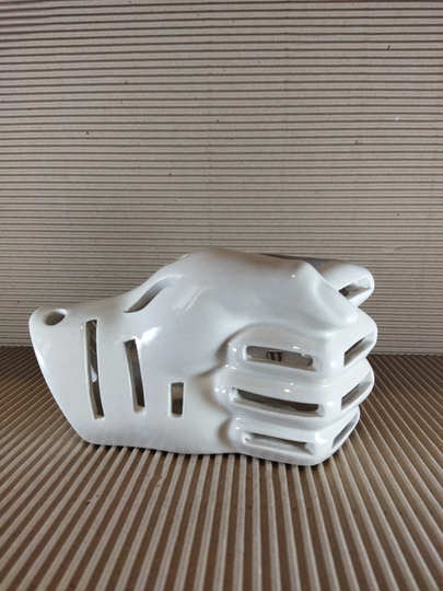 Ceramic Hand. Hand-Shaped Orchid Pot. Candlestick, Derazhetl For Pens, Key Holder