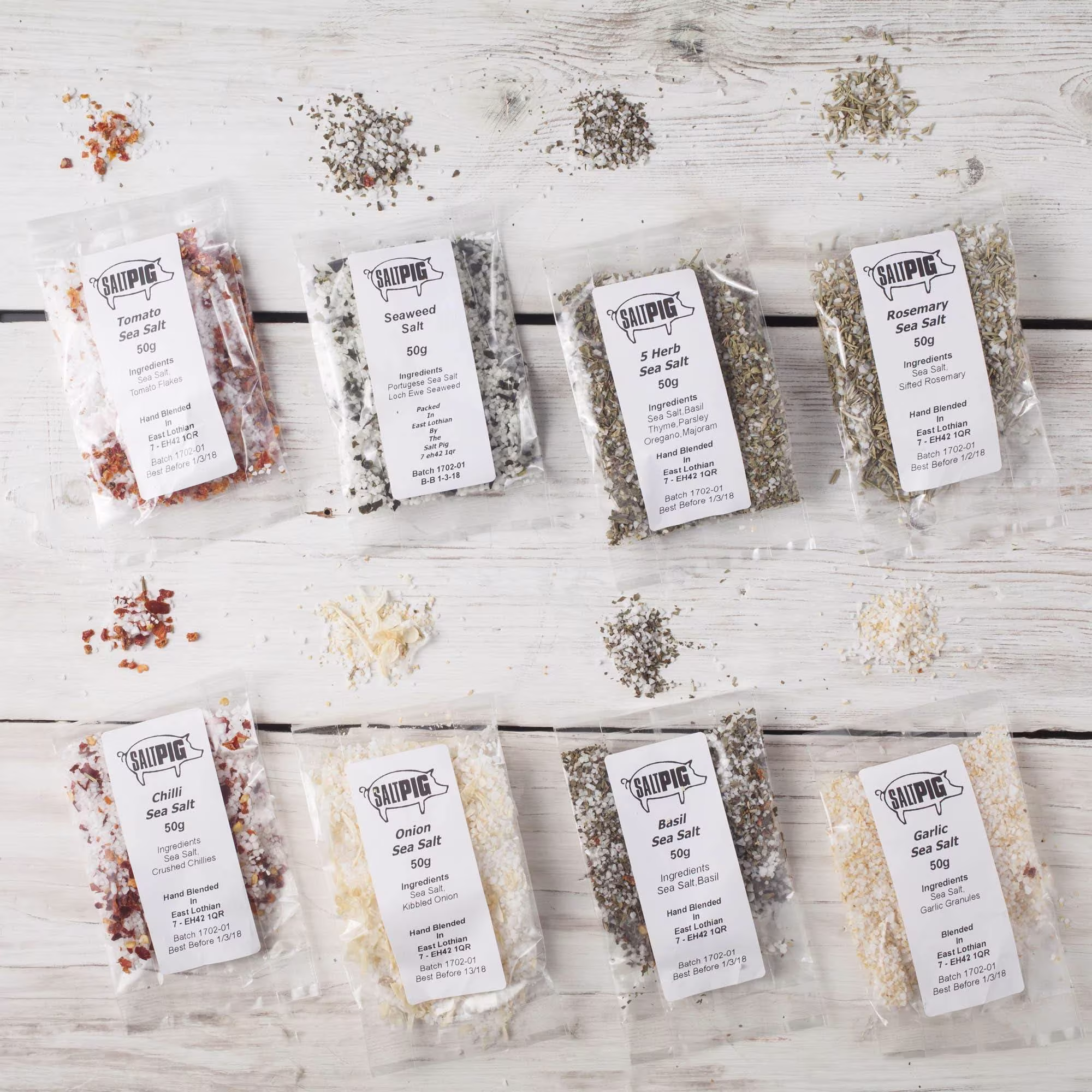 Spice Kitchen Salt Pig Flavoured Sea Salts Collection With 7
