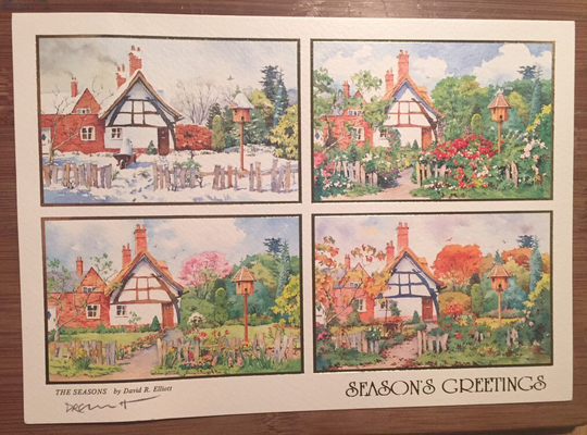 stunning Rare Vintage Circa 1990S Christmas Card Entitled