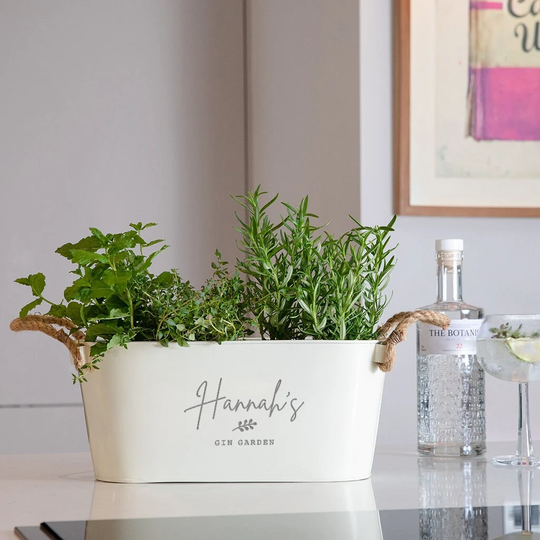 Personalised Herb Planter - Personalized Garden Gifts For Her Women Unique Birthday Anniversary Gift Plant Lovers