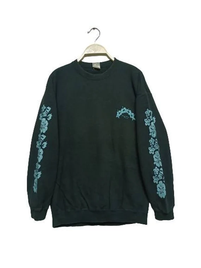 Vintage Key West Florida Hibiscus Flower Sweatshirt Size M