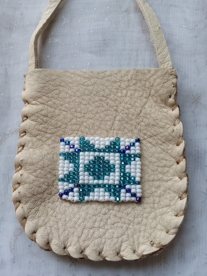 Leather Medicine Bags/ Beaded Elk Leather & Beadwork Bags