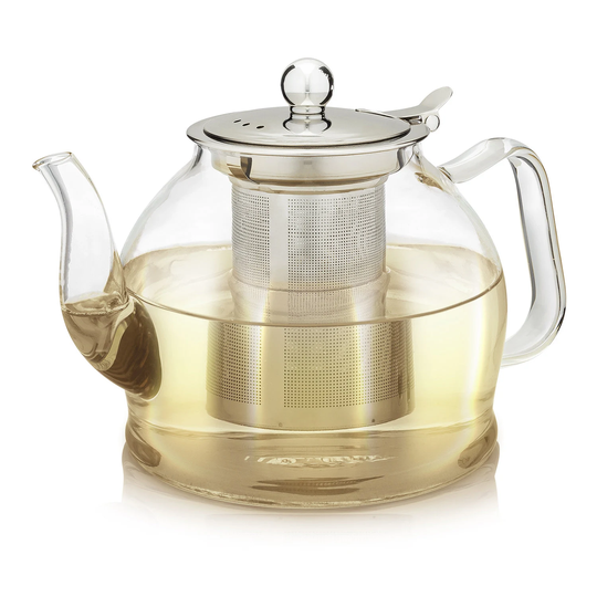 Teabloom Dublin Glass Teapot With Removable Infuser