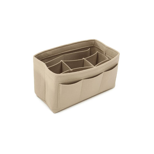 Ropch Bags Organizer for Women Handbags, Felt Bag Organizer Bag in Bag Purse Folder Organizer for Handbags, Beige