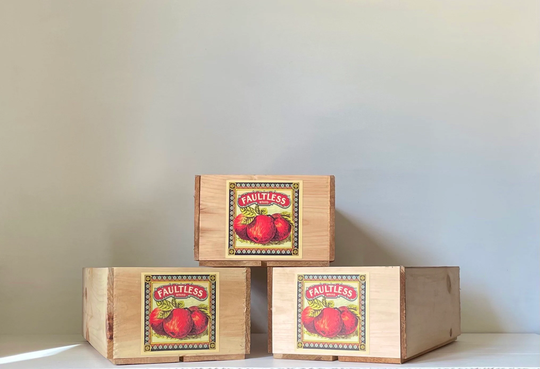 Wooden Box Crate Storage Organizing Bin