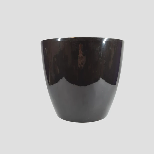 xl Black Gloss Ceramic Planter - Large Indoor Planters