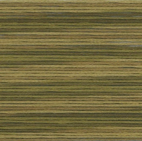 Cosmo Seasons Variegated Green & Brown Embroidery Floss #5012 - Lecien 5000 Series