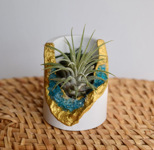 Crystal Geode Planter "Turquoise