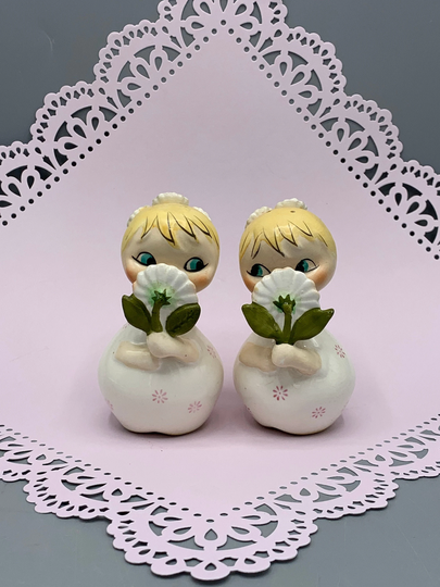Vintage Holt Howard Daisy Dorable Salt & Pepper Shakers - A Pair Of Cuties They Really Are Adorable