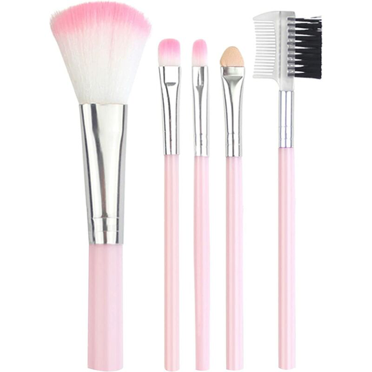 5 Pcs Professional Handmade Makeup Brush Set Powder Brush Eyeliner