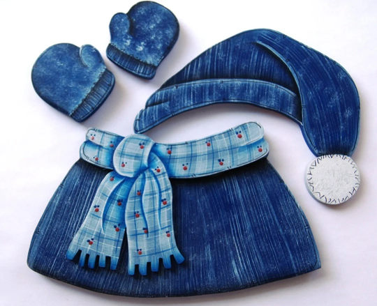 Winter - Wooden "Seasonal Bear N Friends