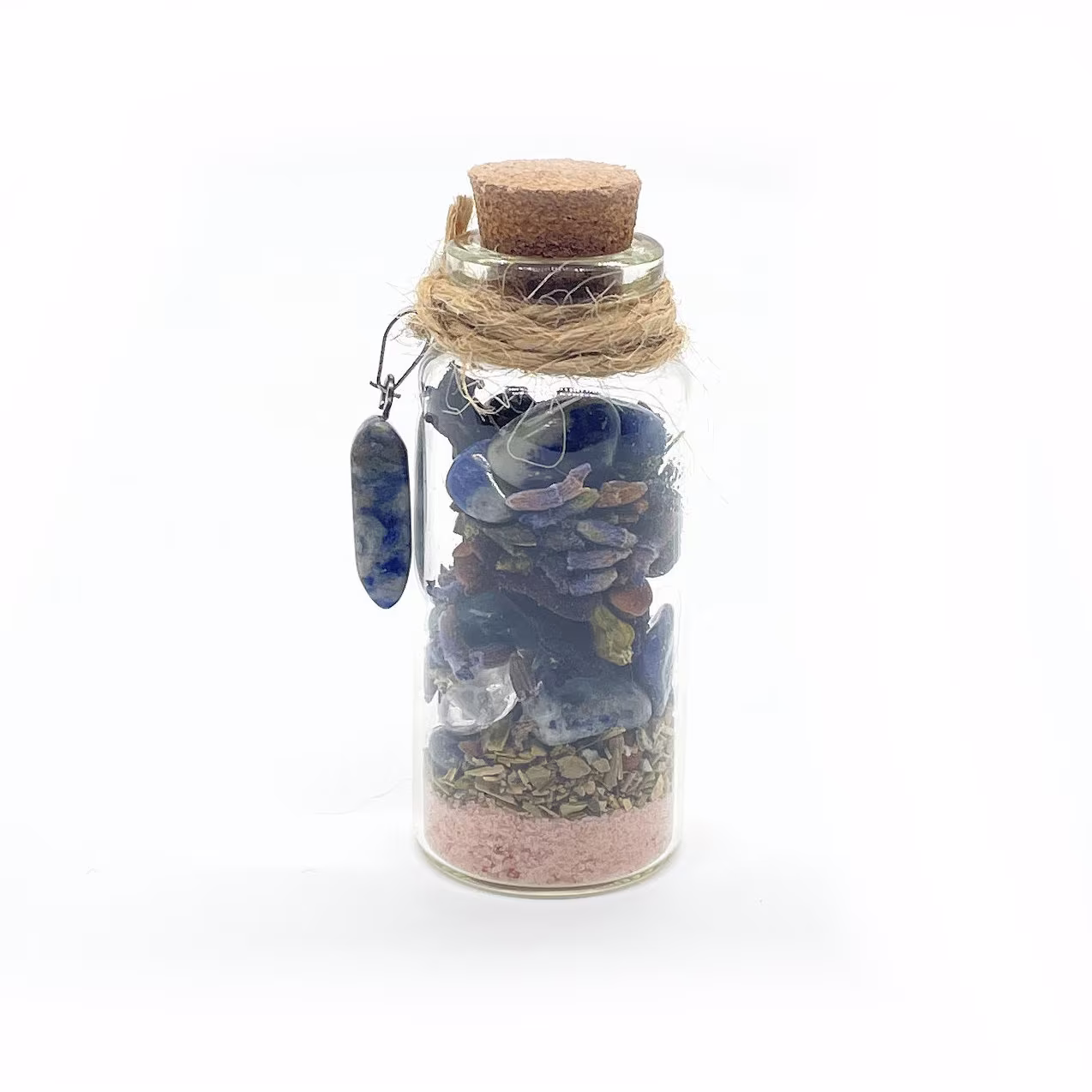 Relaxation Spell Jar, Lavender Bottle, Decorative Glass Bottle With Cork, Relaxation, 2.3 Inches Tall