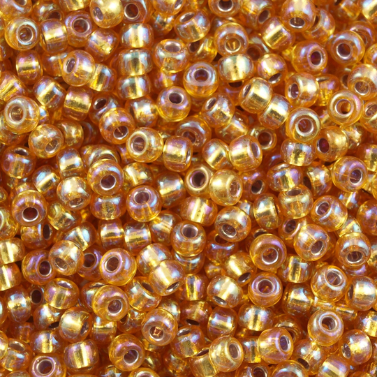 Miyuki Seed Beads 6/0 Silver Lined Dark Gold Ab 1004