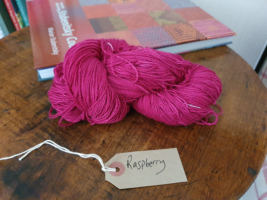 Chromatic Raspberry Dyed Organic Cotton Yarn - 3 Weights