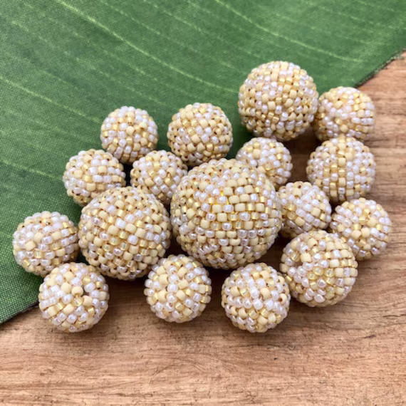 Beaded Beads - Confetti Seed Bead Linen 2 Pieces
