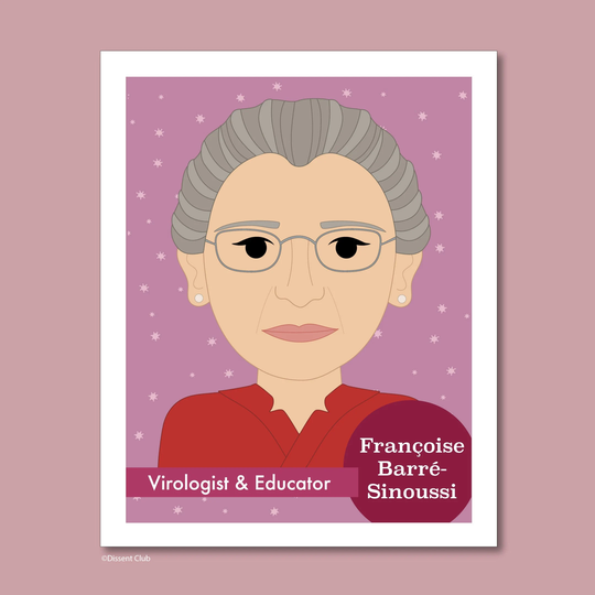 Sheroes Collection Françoise Barré-Sinoussi 8x10 Art Print