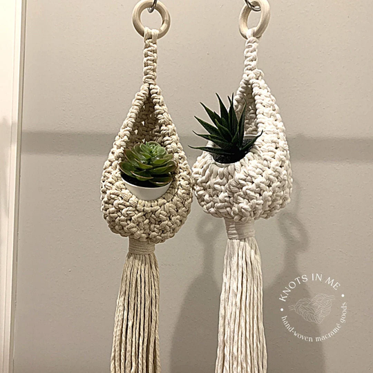 Macrame Air Plant Pod, Hanger, Holder, Boho Wedding Decor, Wall Decor