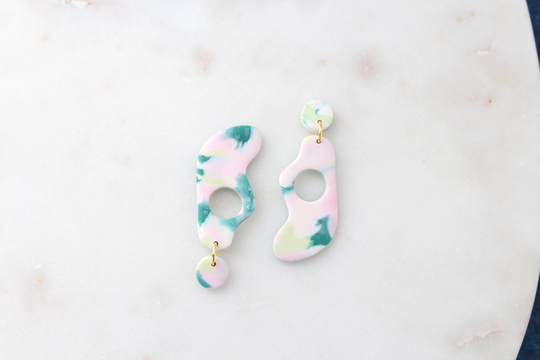 Blur | Seasonal Allergy Earrings - Handmade From Polymer Clay Seasonal Awareness, Spring Allergies, Fall Gift