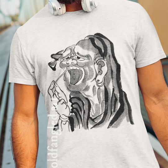 Daruma | 18Th Century - Unisex Organic T-Shirt, Vintage Style Art T-Shirt