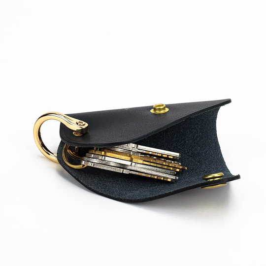 Black Key Organizer Keychain Pouch Case Wallet Car Accessories Cover For House Keys "Mango