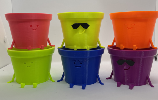 Happiest Planters in Neon Colors
