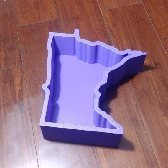 Minnesota State Planter Premium 3D Printed Planters Wall Hanger Custom American Gift Petg