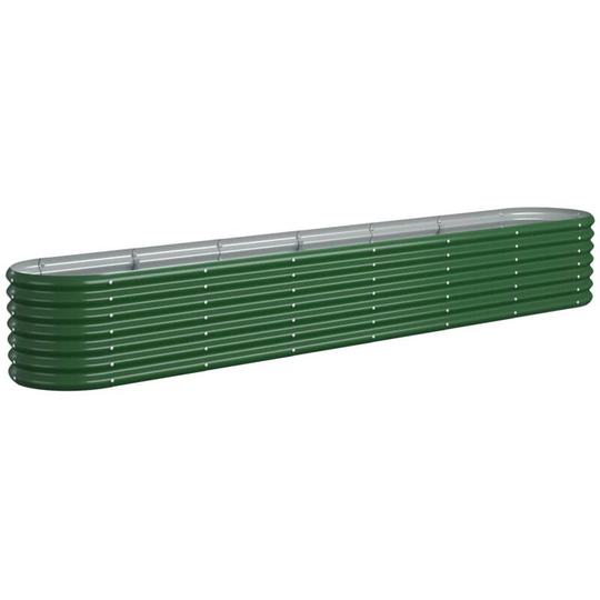 Vidaxl - Garden Planter Powder-coated Steel 260x40x36 cm Green Green